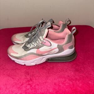 Nike Air Max 270 React (GS) White/Pink & Grey